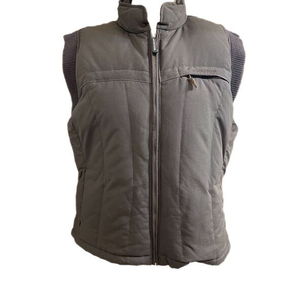 Woolrich Chocolate Brown Duck Down Women’s Vest Size Large - Picture 1 of 10